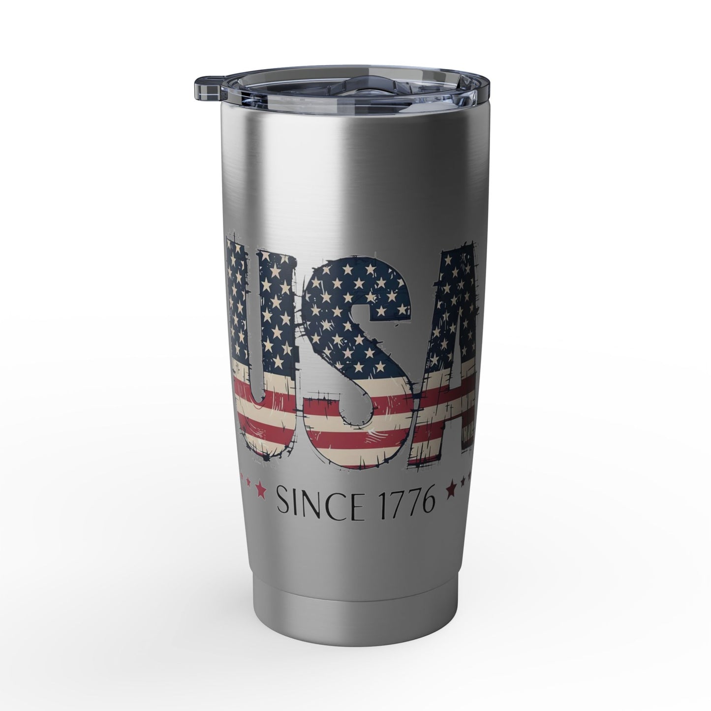 #250 USA Flag "USA Since 1776" Patriotic Vagabond 20oz Tumbler Stainless Travel Cup