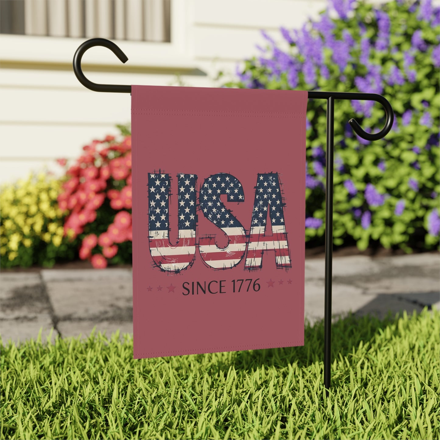 #250 USA Flag "USA Since 1776" Patriotic Garden Flag — House Banner