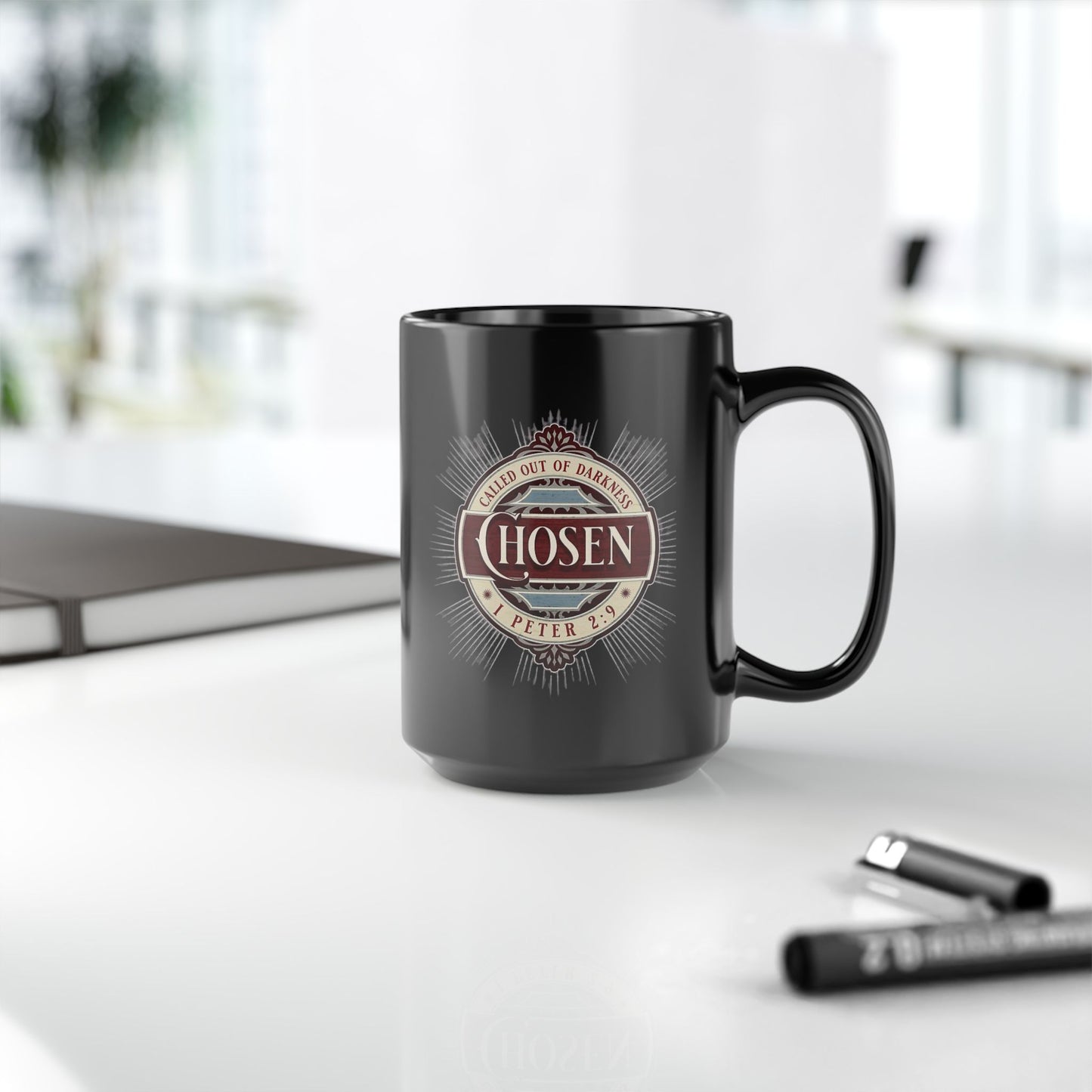 Chosen Christian Mug – "Called Out of Darkness" Faith Coffee Cup 15oz