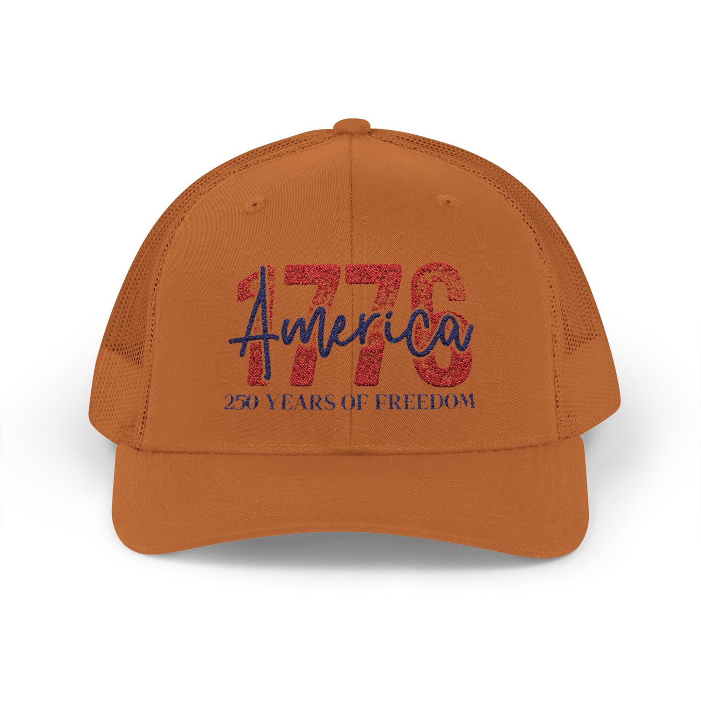 #250 1776 America: 250 Years of Freedom' Patriotic Independence Day Snapback Trucker Cap