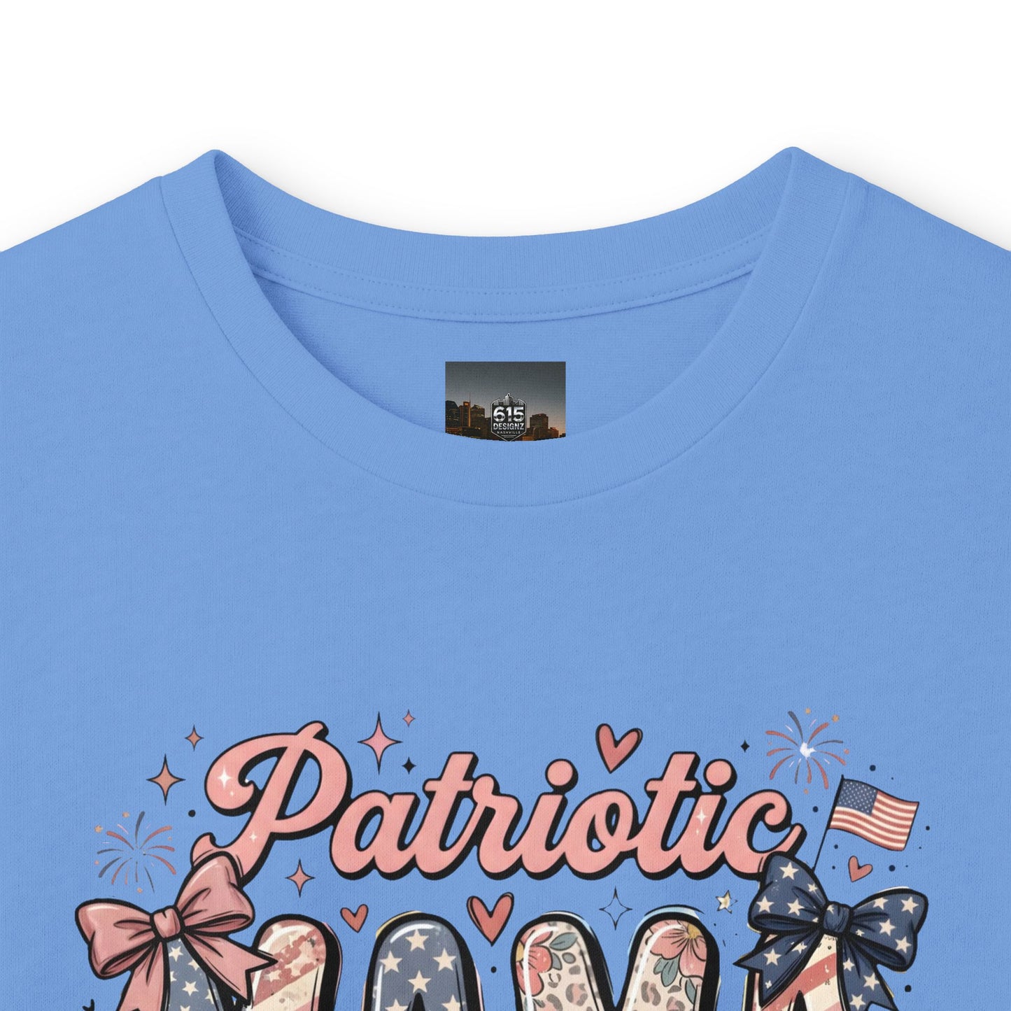 #250 Patriotic Mama 1776–2026 American Flag Long Sleeve Tee