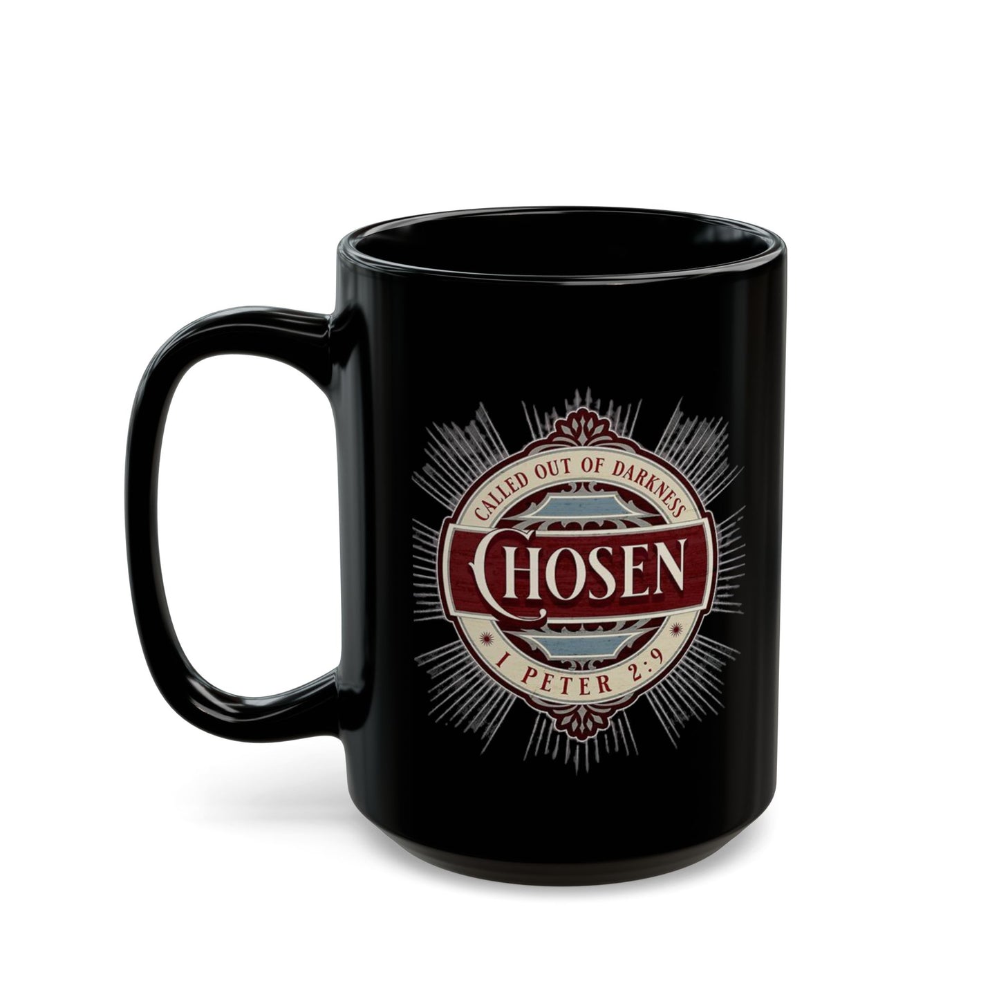 Chosen Christian Mug – "Called Out of Darkness" Faith Coffee Cup 15oz