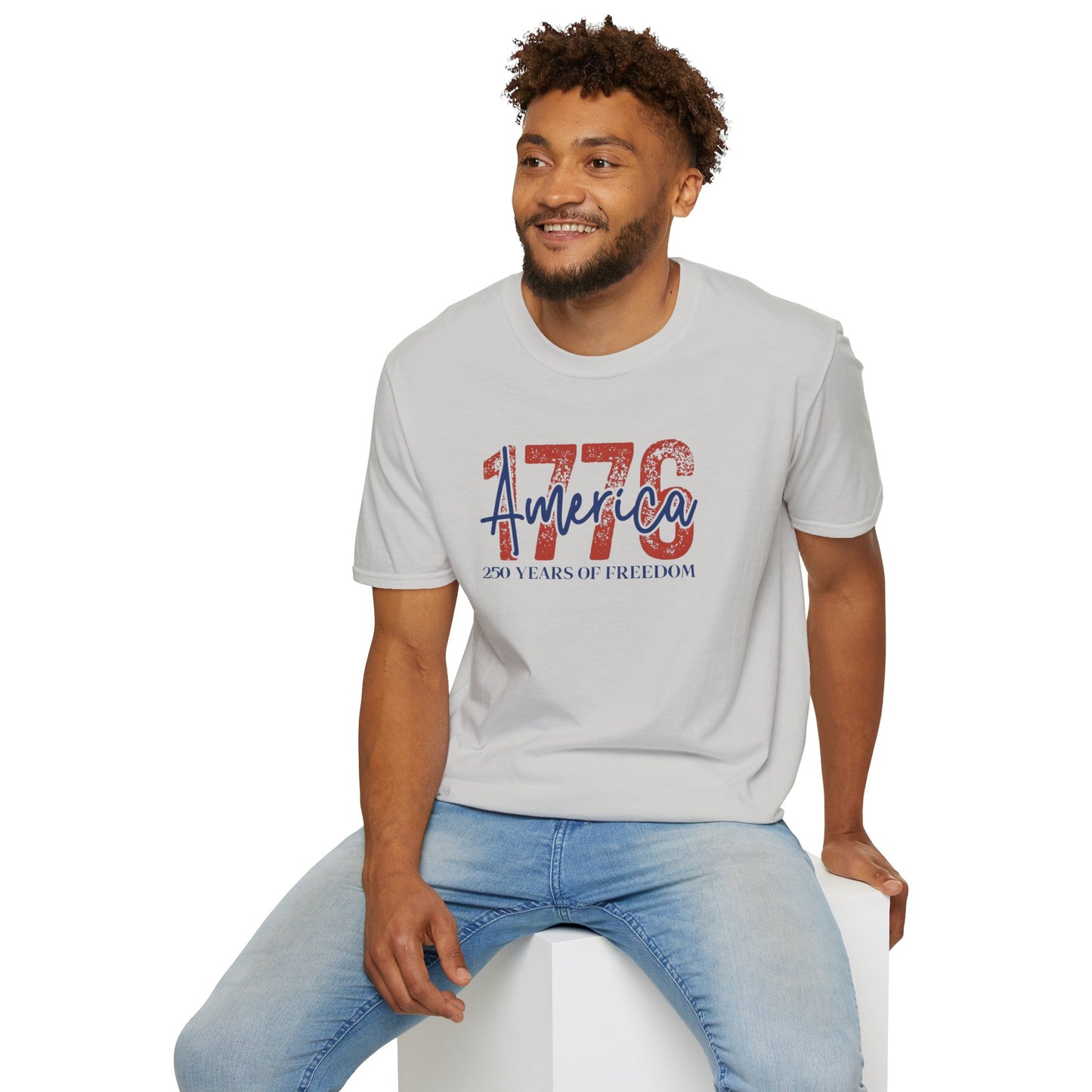 #250 1776 America: 250 Years of Freedom' Patriotic Independence Day Soft-Style Tee