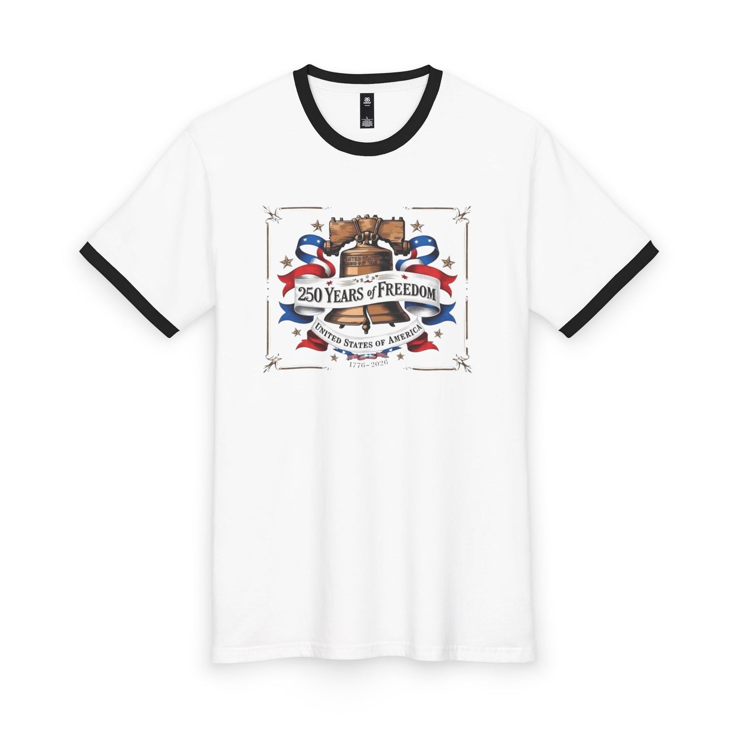 #250 250 Years of Freedom Liberty Bell Ringer Tee