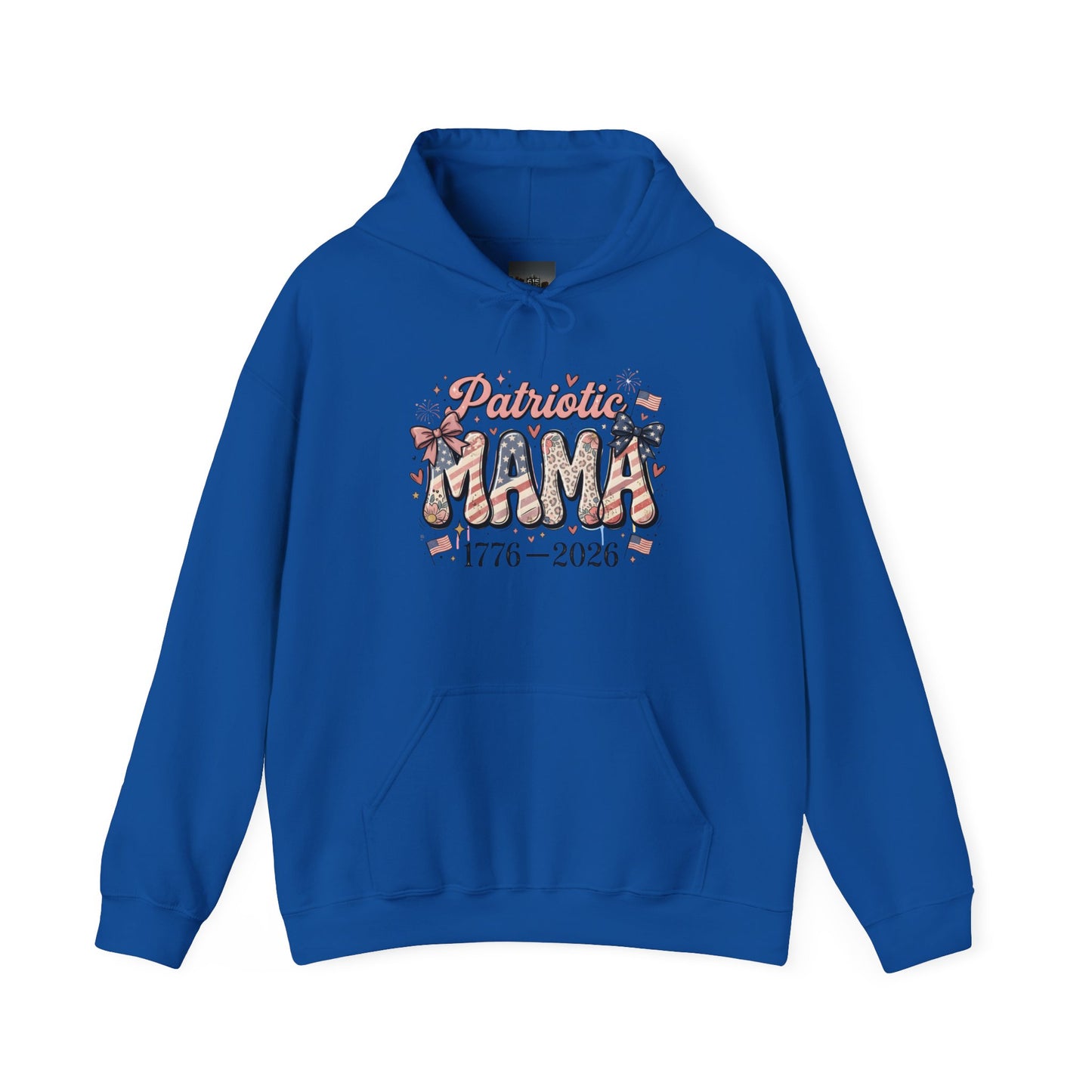 #250 Patriotic Mama 1776–2026 American Flag Hoodie