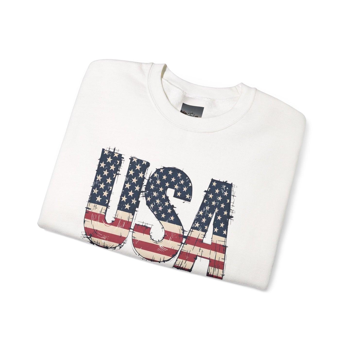 #250 USA Flag "USA Since 1776" Patriotic Crewneck Sweatshirt