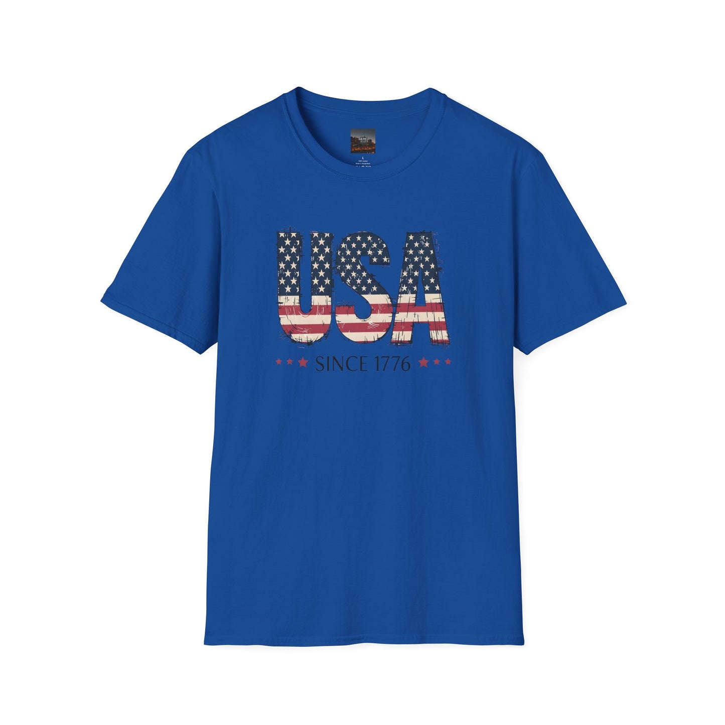 #250 USA Flag "USA Since 1776" Patriotic T-Shirt
