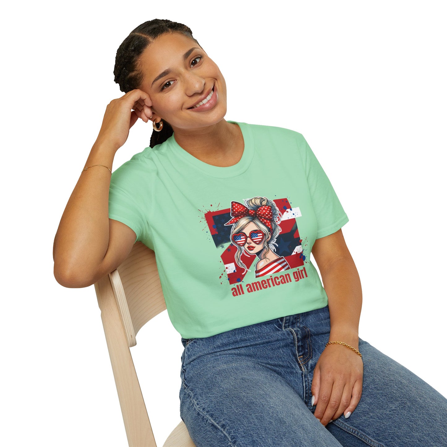 #250 All American Girl Patriotic T-Shirt