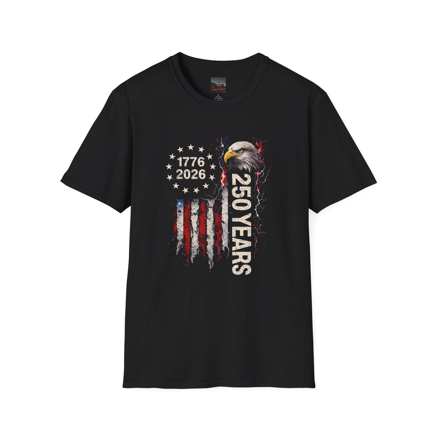 #250 1776-2026 250 Years USA Bicentennial Eagle T-Shirt