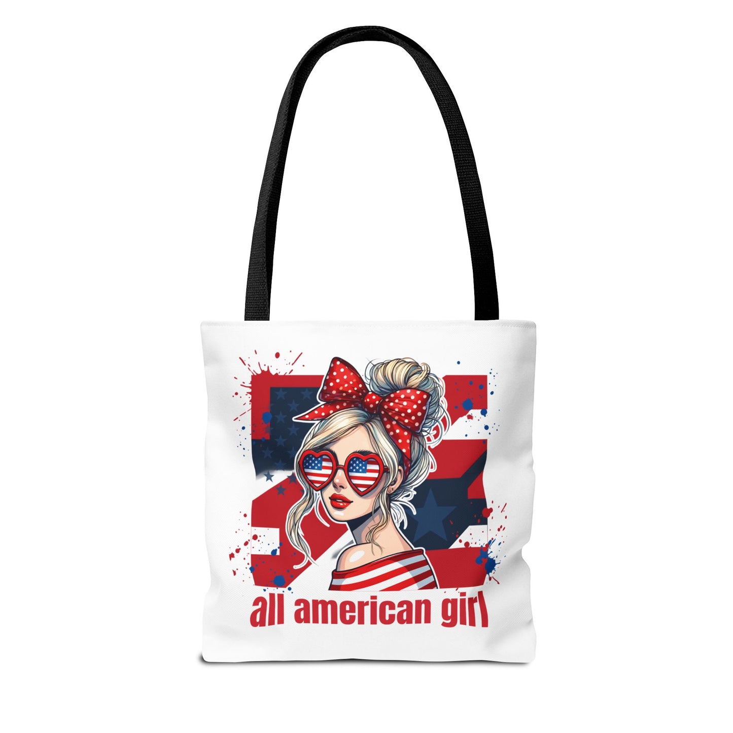 #250 All American Girl Patriotic Tote Bag