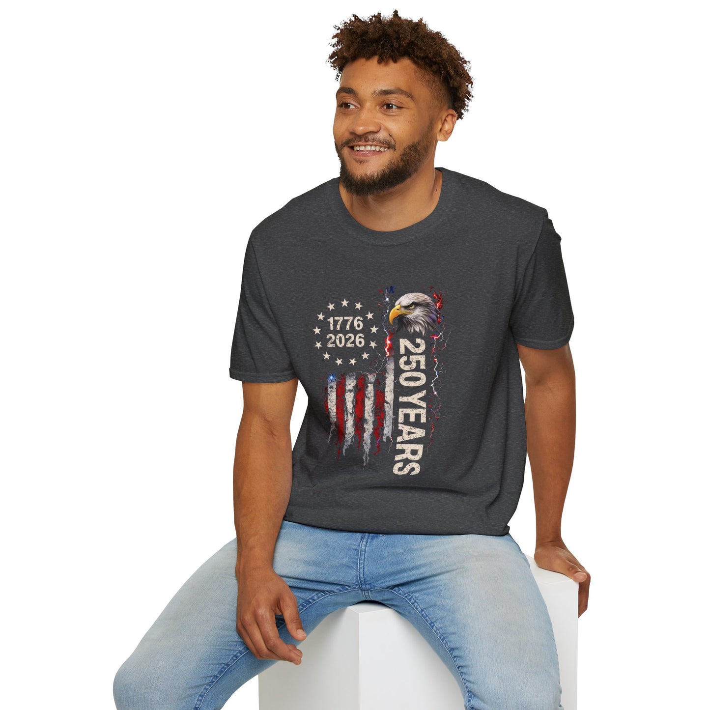 #250 1776-2026 250 Years USA Bicentennial Eagle T-Shirt