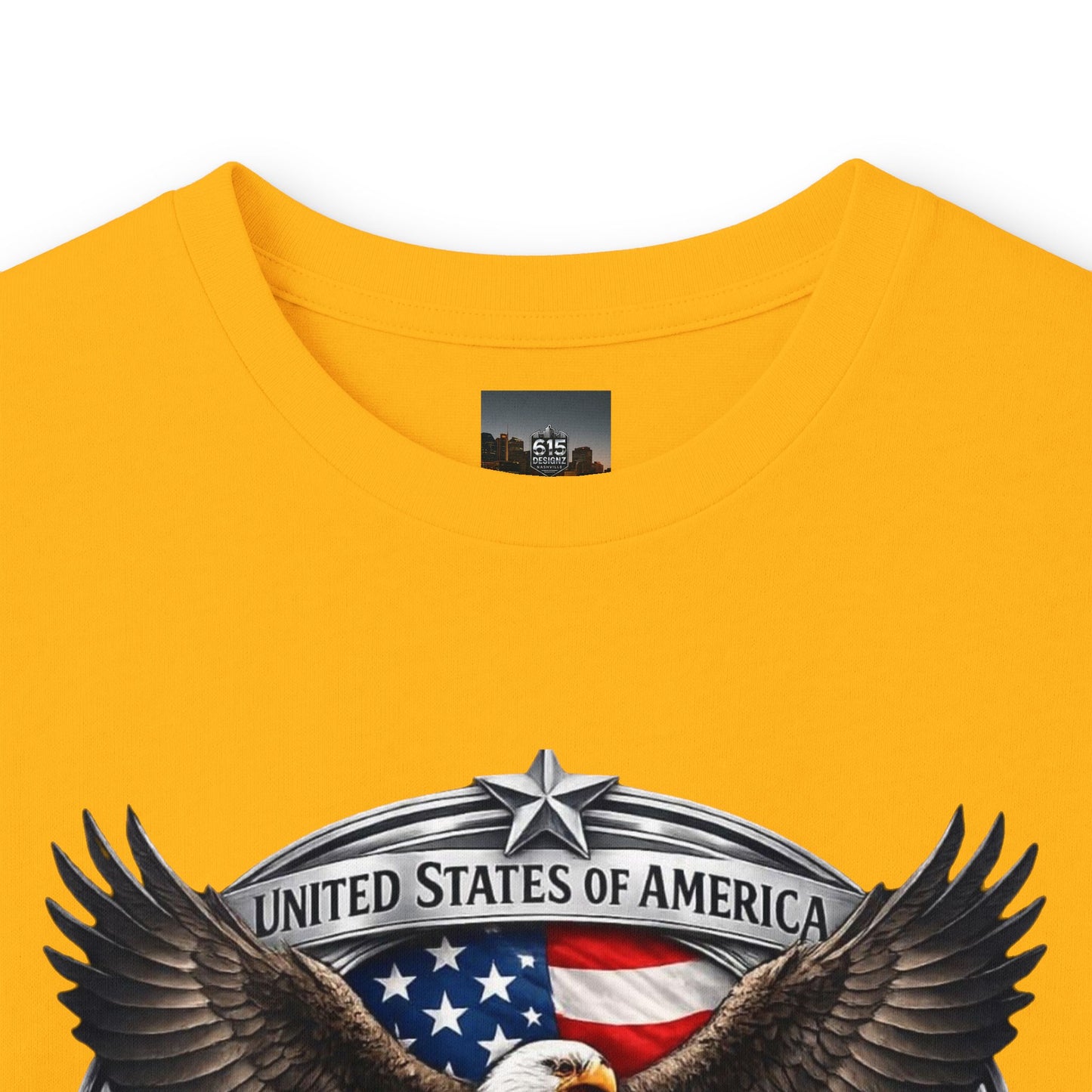 #250 Patriotic Bald Eagle 250 United States Emblem Long Sleeve Tee