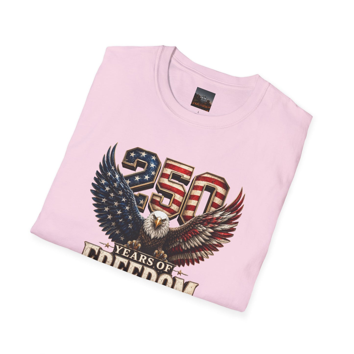 #250 250 Years of Freedom Eagle Patriotic American Flag Anniversary (1776–2026) T-Shirt