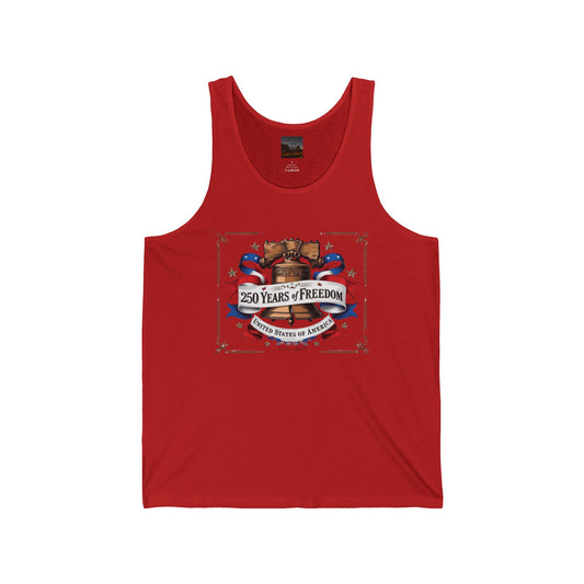 #250 250 Years of Freedom Liberty Bell Jersey Tank Top