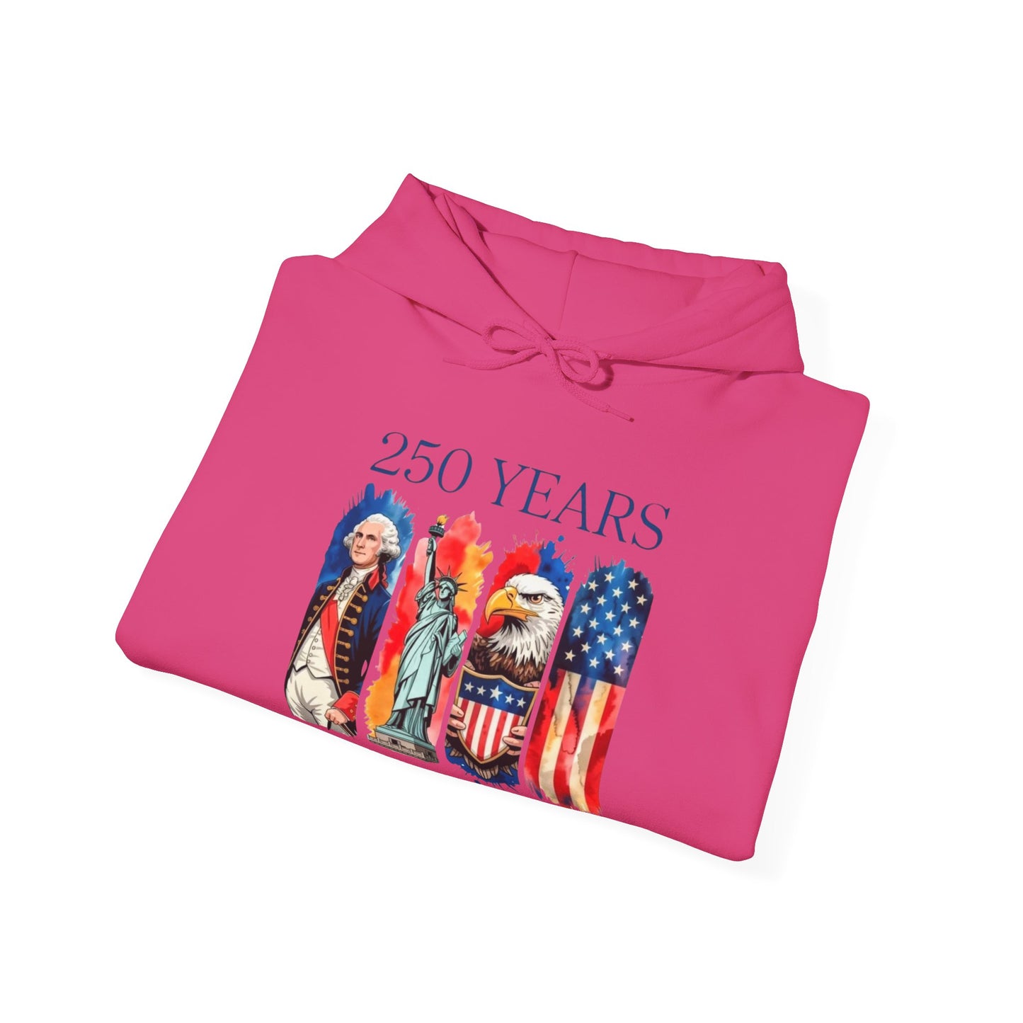 #250 250 Years American History Celebration 1776–2026 Patriotic Hoodie
