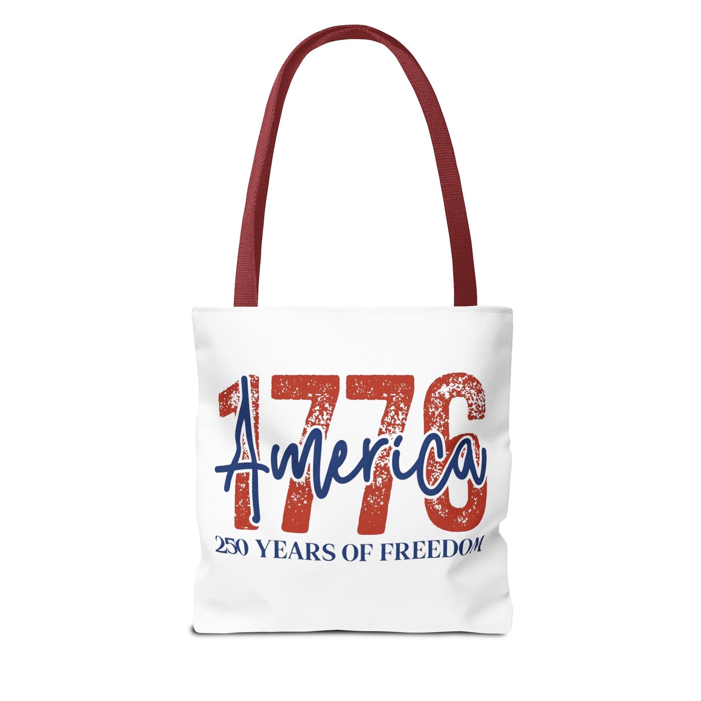 #250 1776 America: 250 Years of Freedom' Patriotic Independence Day Tote Bag
