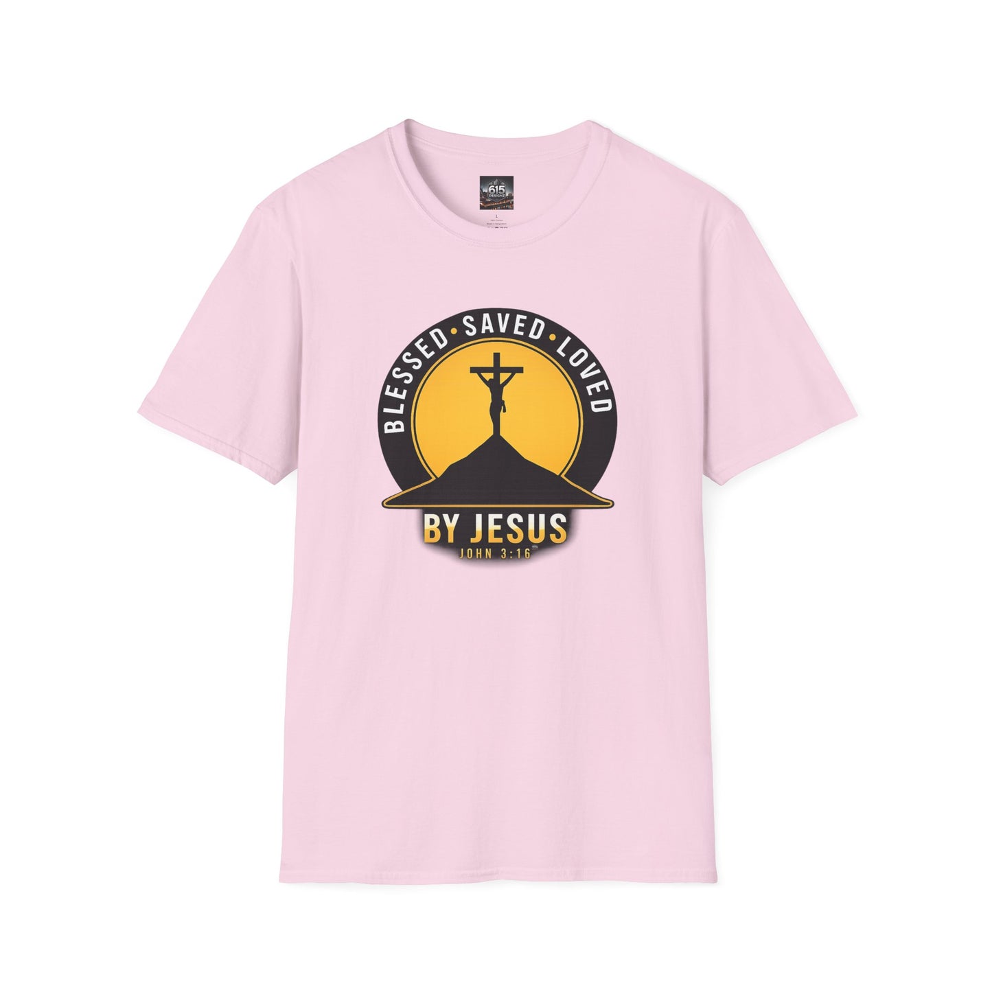 Blessed • Saved • Loved by Jesus T-Shirt — Christian Faith Tee