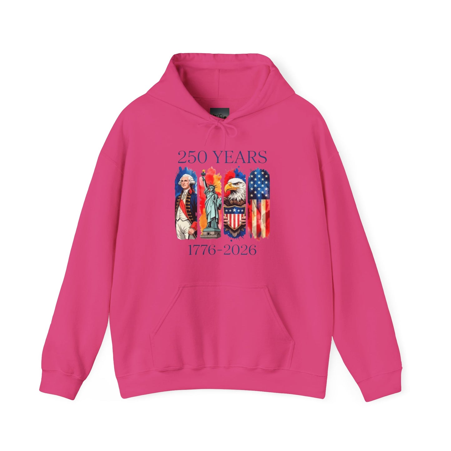 #250 250 Years American History Celebration 1776–2026 Patriotic Hoodie