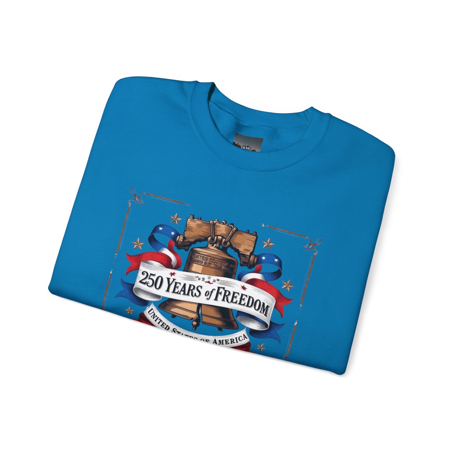#250 250 Years of Freedom Liberty Bell Crewneck Sweatshirt