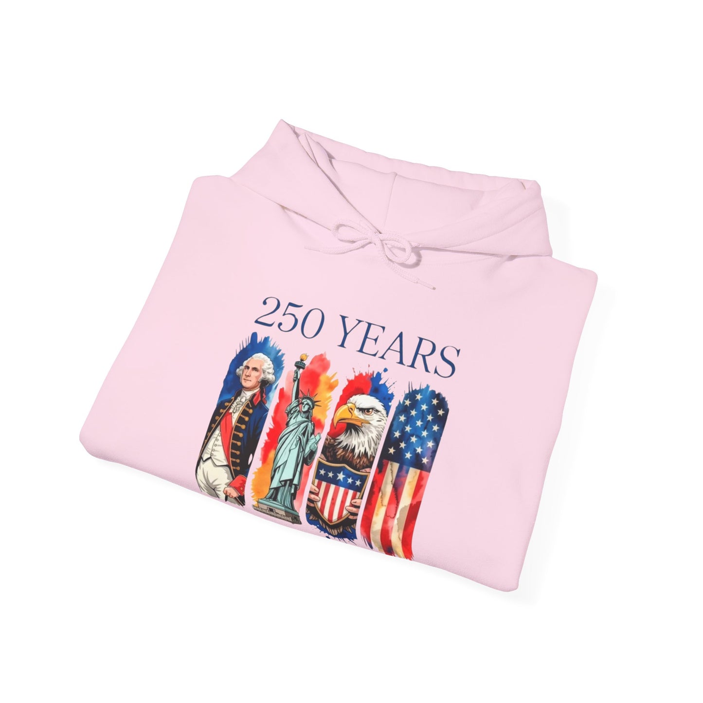 #250 250 Years American History Celebration 1776–2026 Patriotic Hoodie