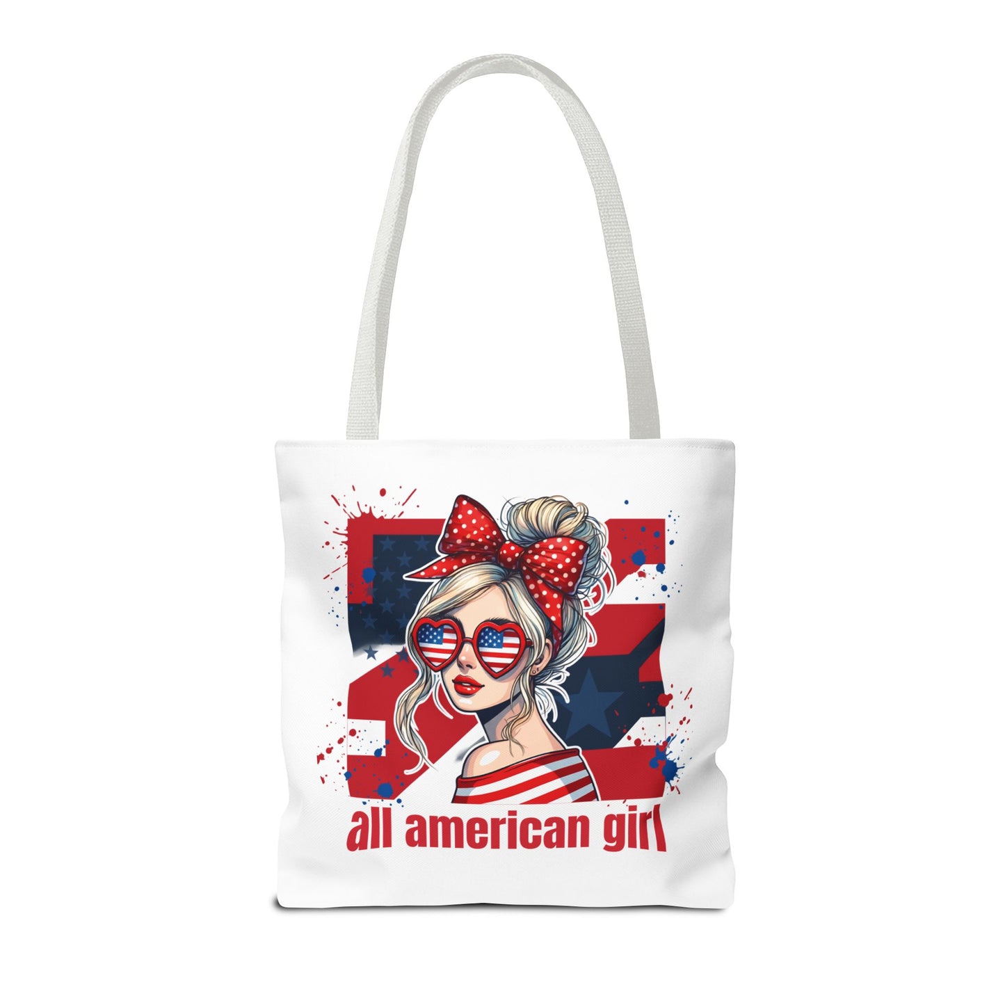 #250 All American Girl Patriotic Tote Bag