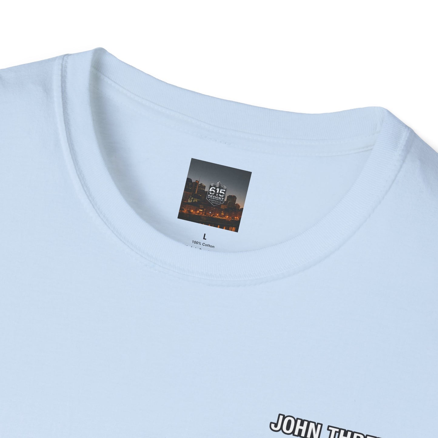 John Three 16 Chest and Back Jersey Print with Scripture Tee