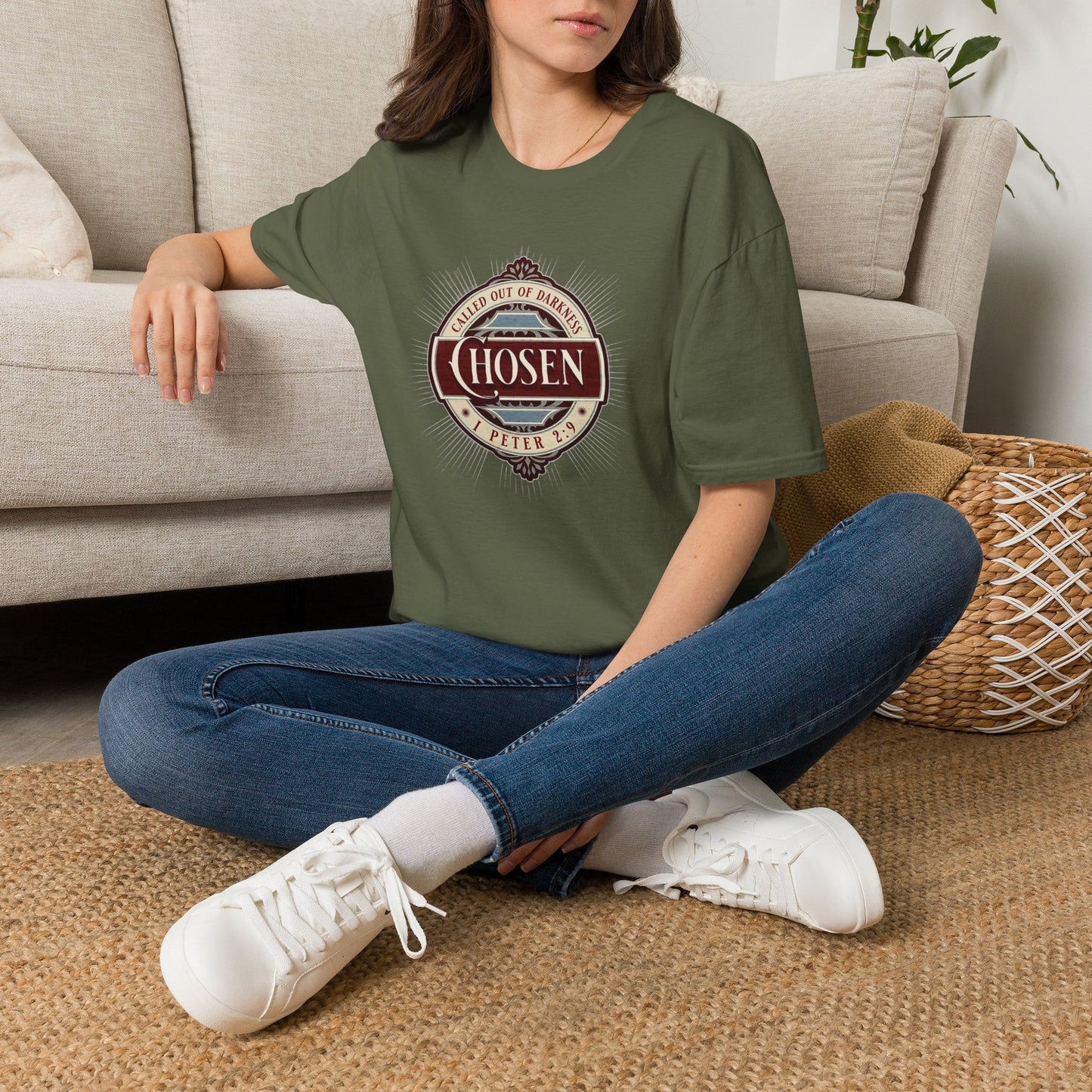 Chosen Graphic T-Shirt — "Called Out of Darkness" Faith Tee