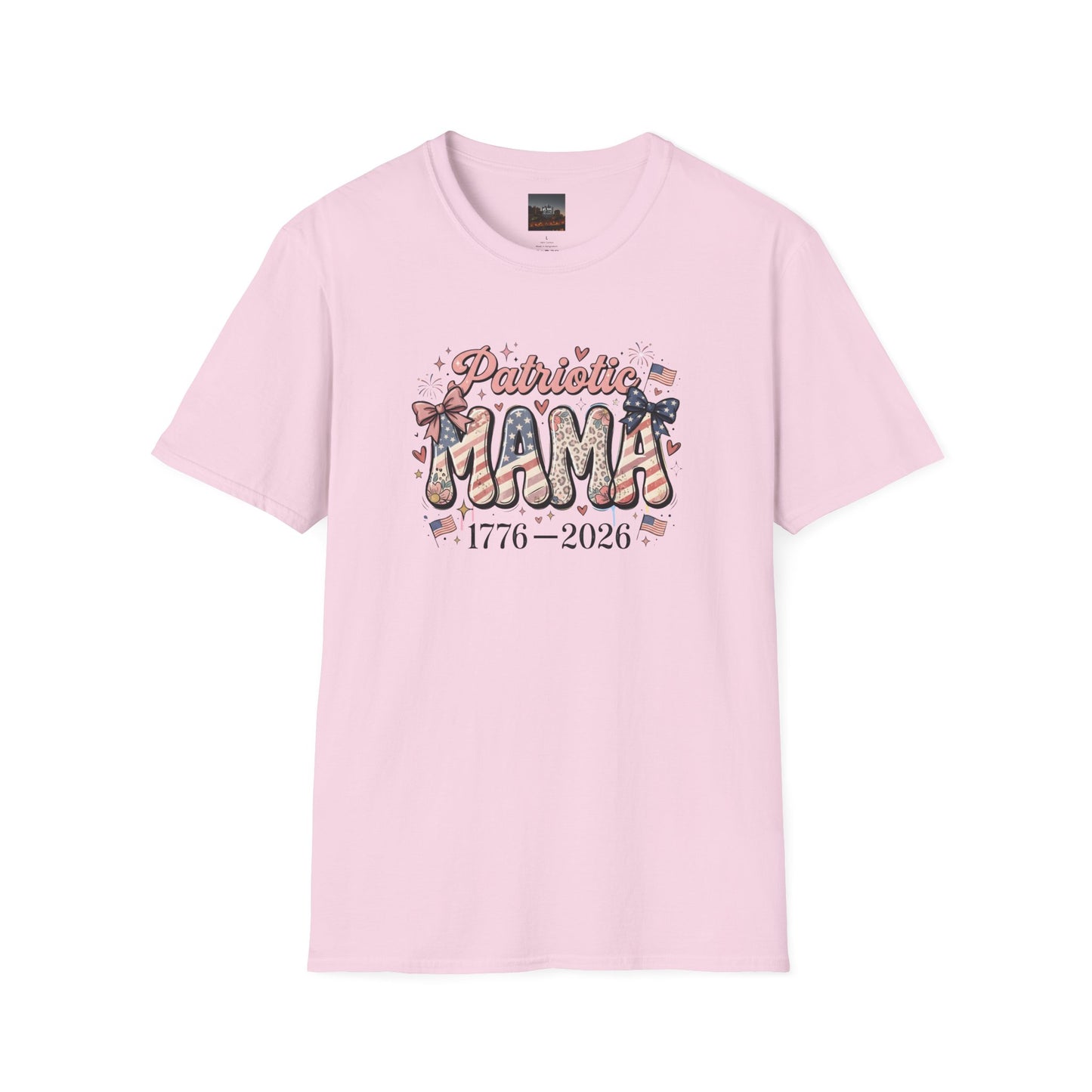 #250 Patriotic Mama 1776–2026 American Flag T-Shirt