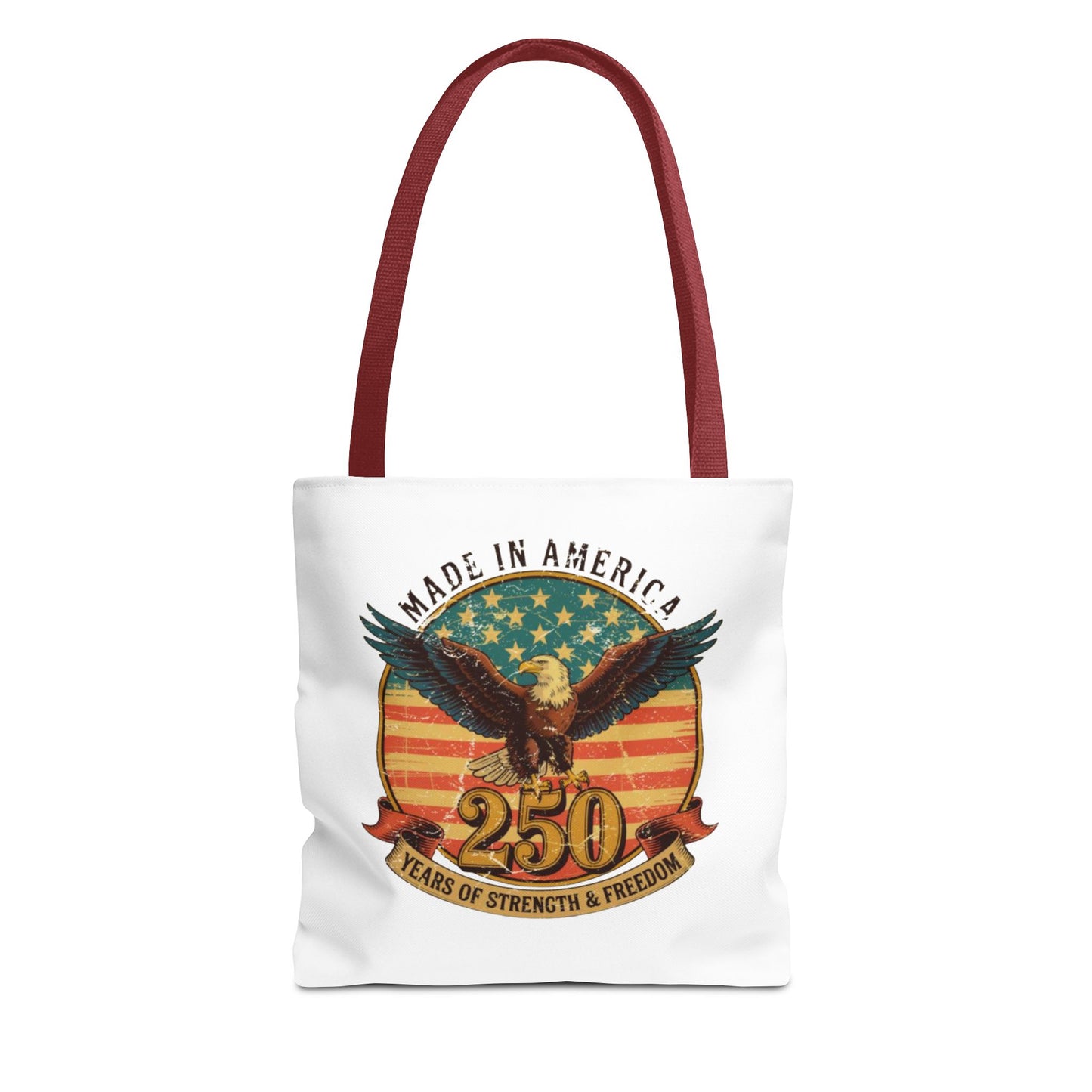 #250 Made in America Eagle 250th Anniversary Patriotic Tote Bag