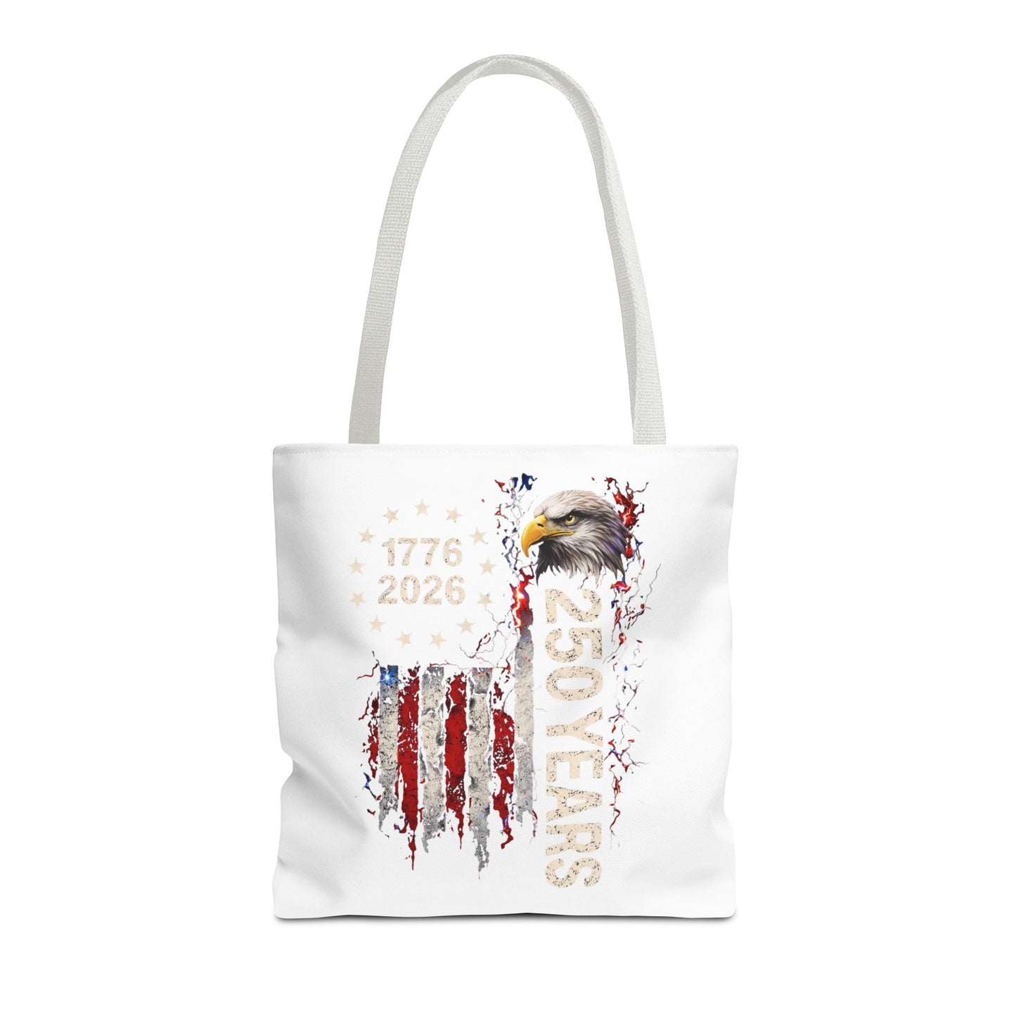 #250 1776-2026 250 Years USA Bicentennial Eagle Tote Bag