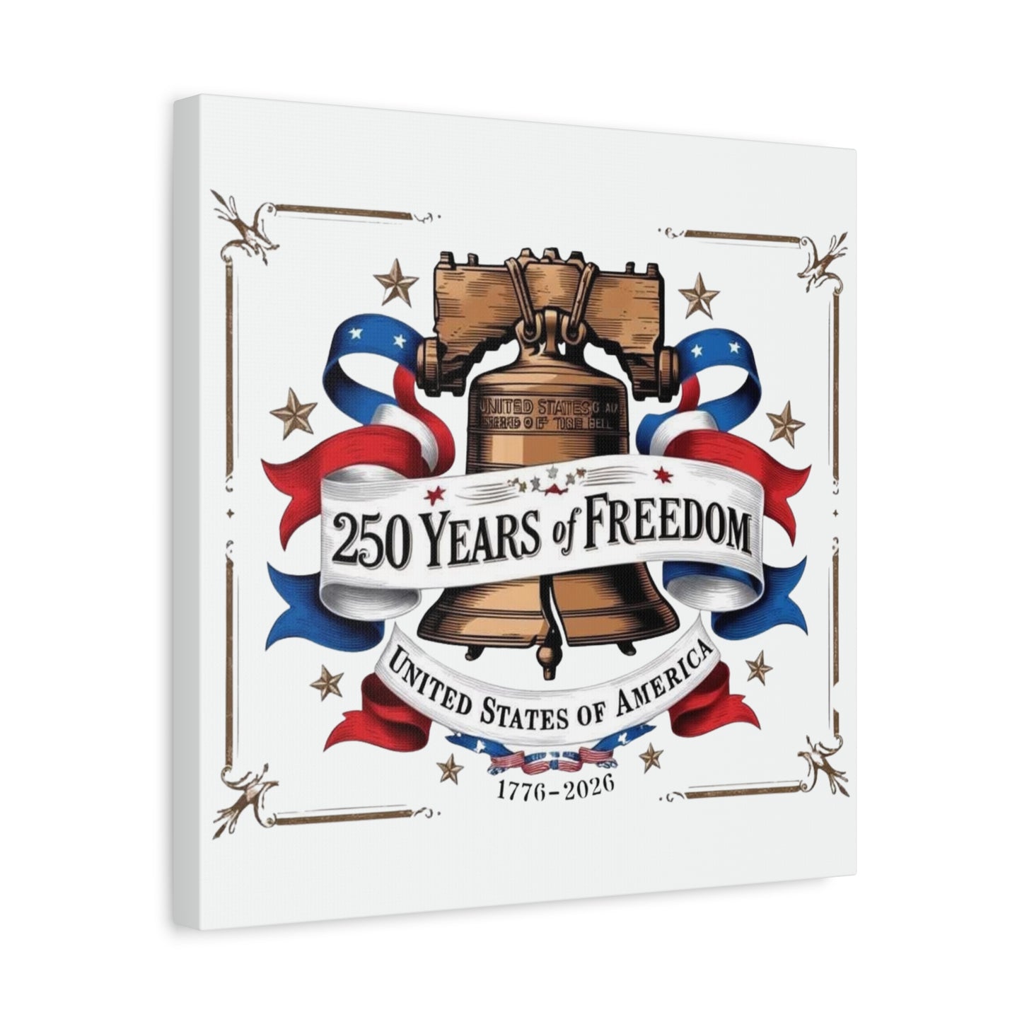 #250 250 Years of Freedom Liberty Bell Matte Canvas Wall Art
