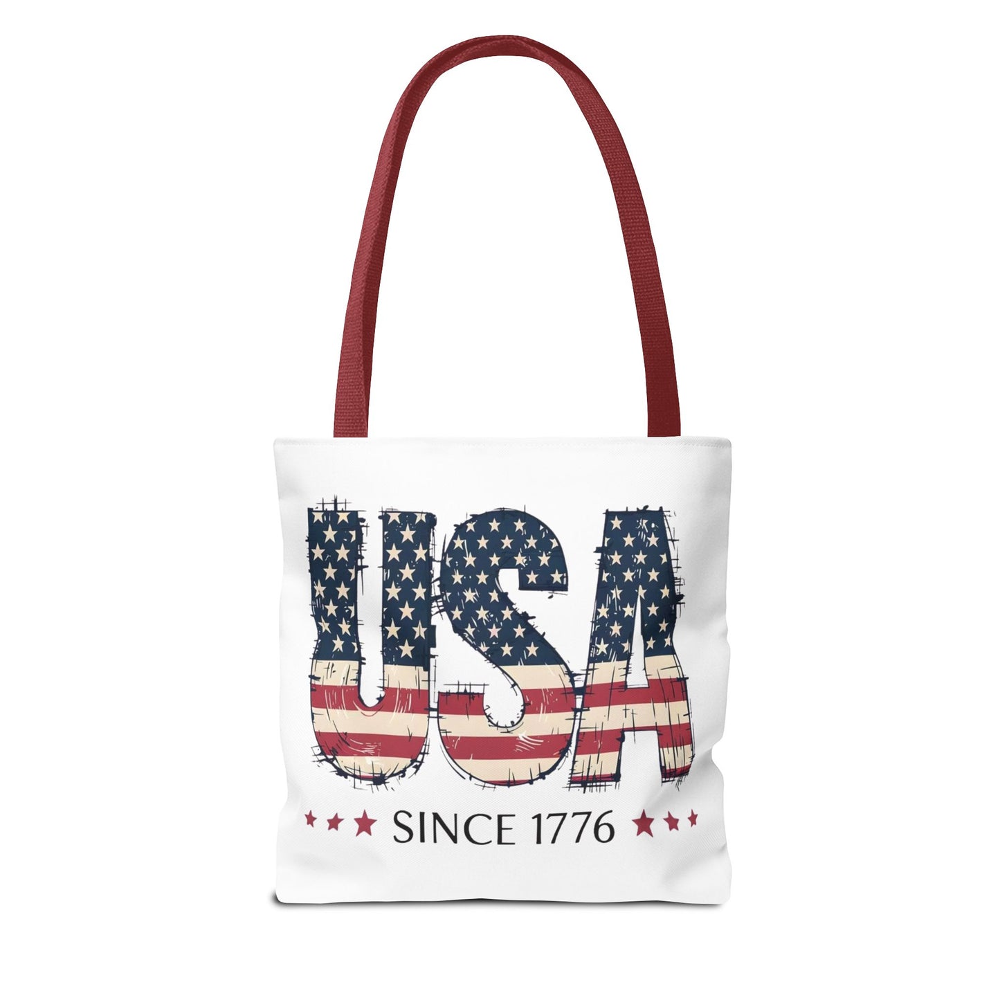 #250 USA Flag "USA Since 1776" Patriotic Tote Bag