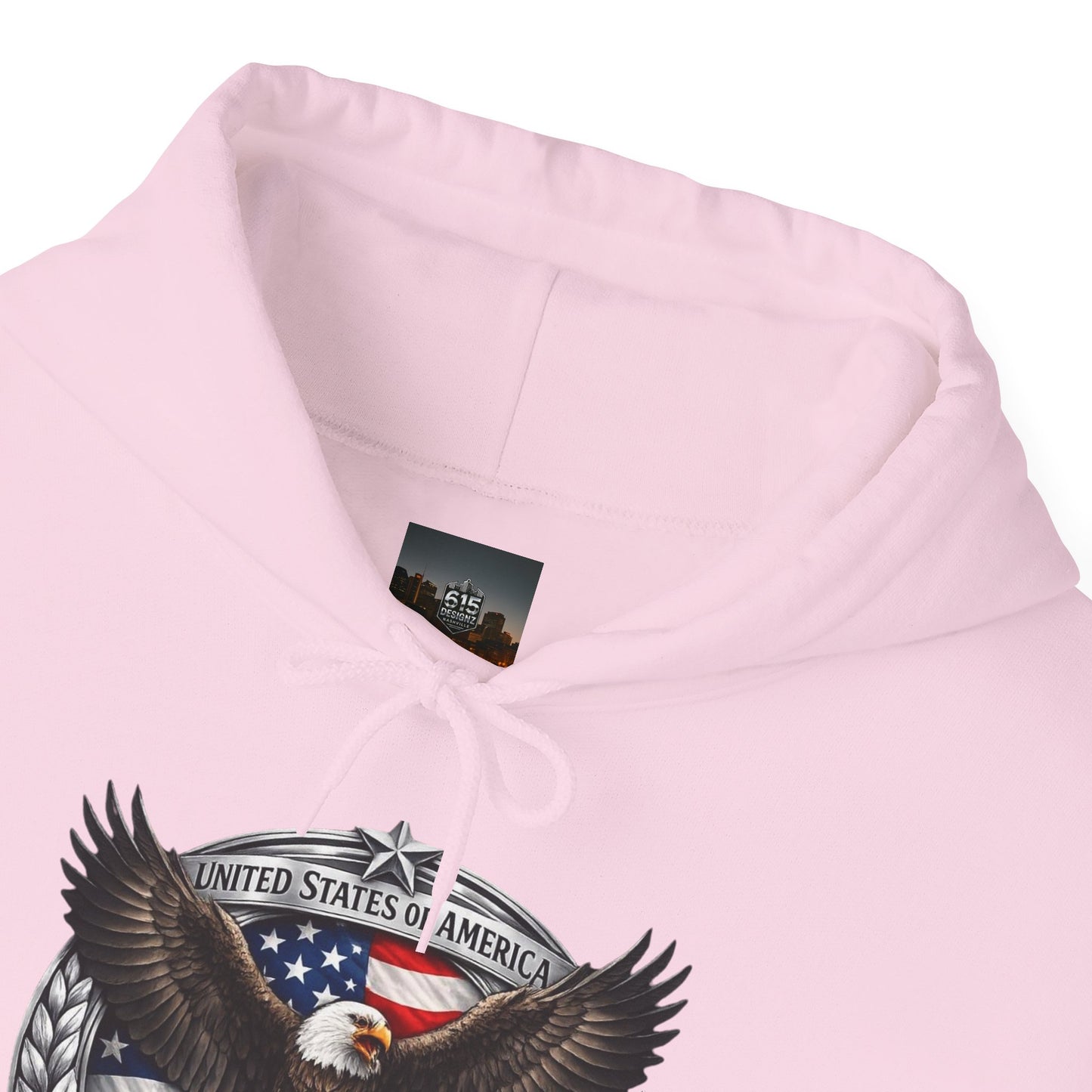 #250 Patriotic Bald Eagle 250 United States Emblem Hoodie