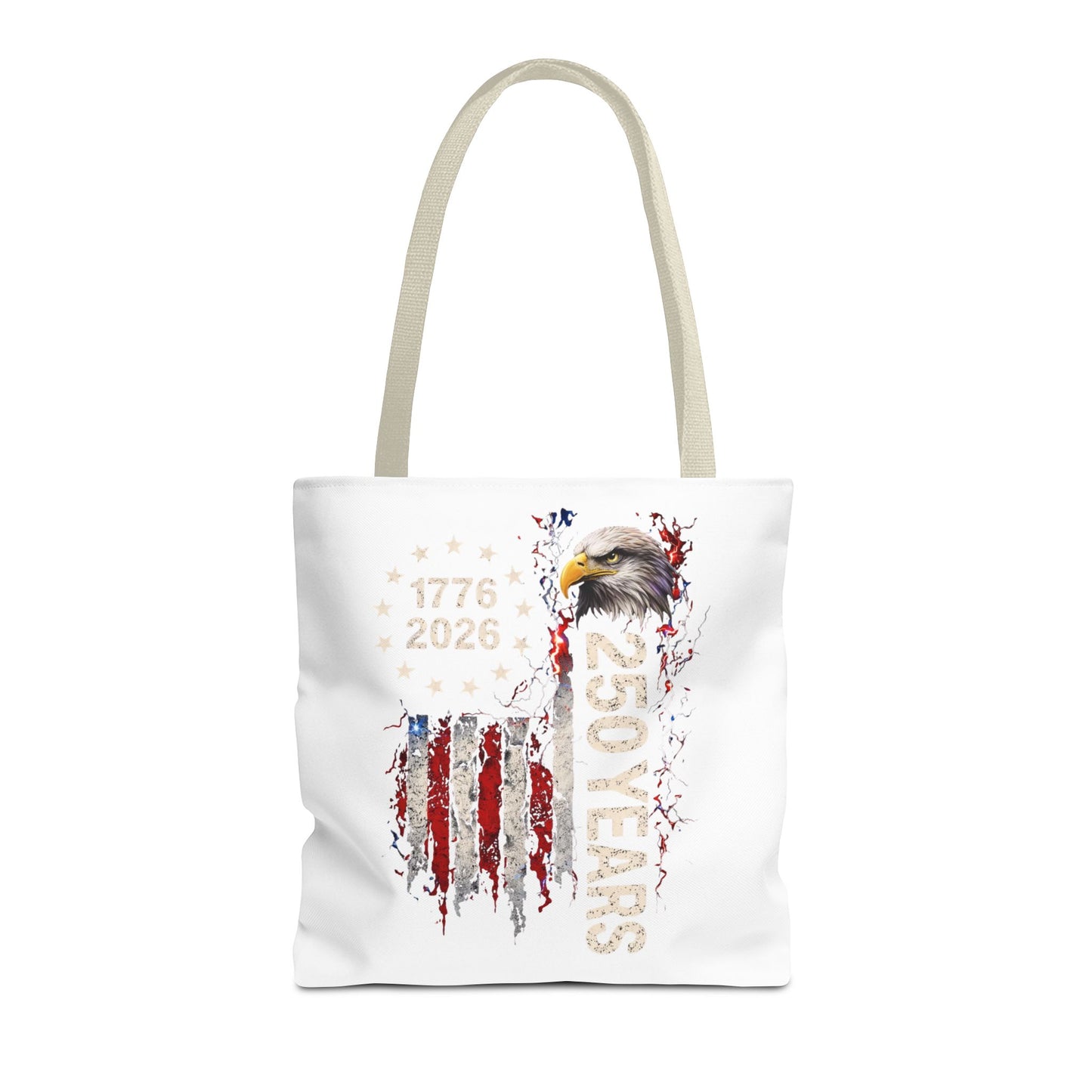 #250 1776-2026 250 Years USA Bicentennial Eagle Tote Bag