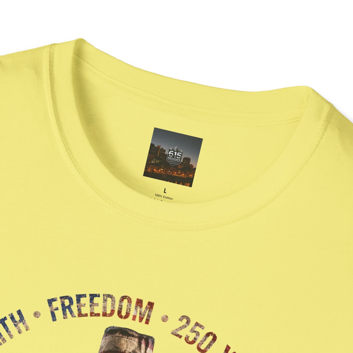 #250 Faith • Freedom 250 Years American Flag Cross & Eagle 1776-2026 T-Shirt