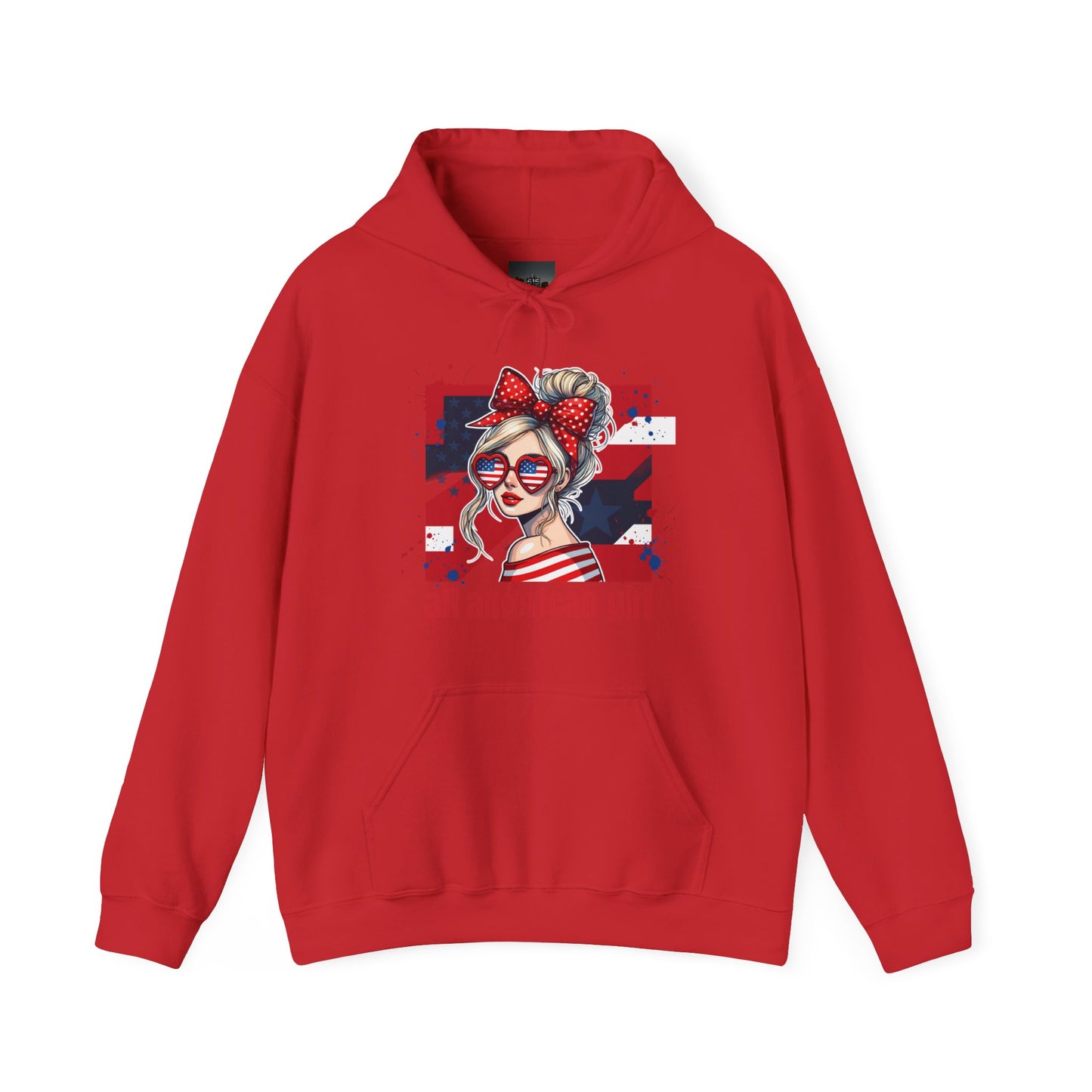 #250 All American Girl Patriotic Hoodie