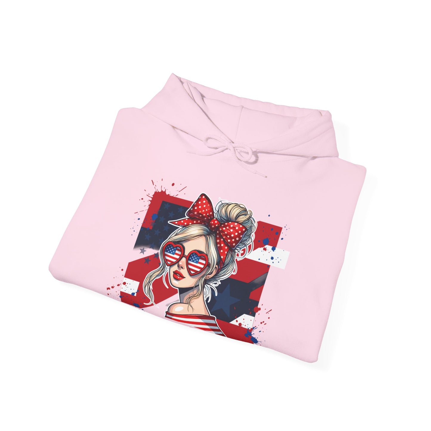 #250 All American Girl Patriotic Hoodie