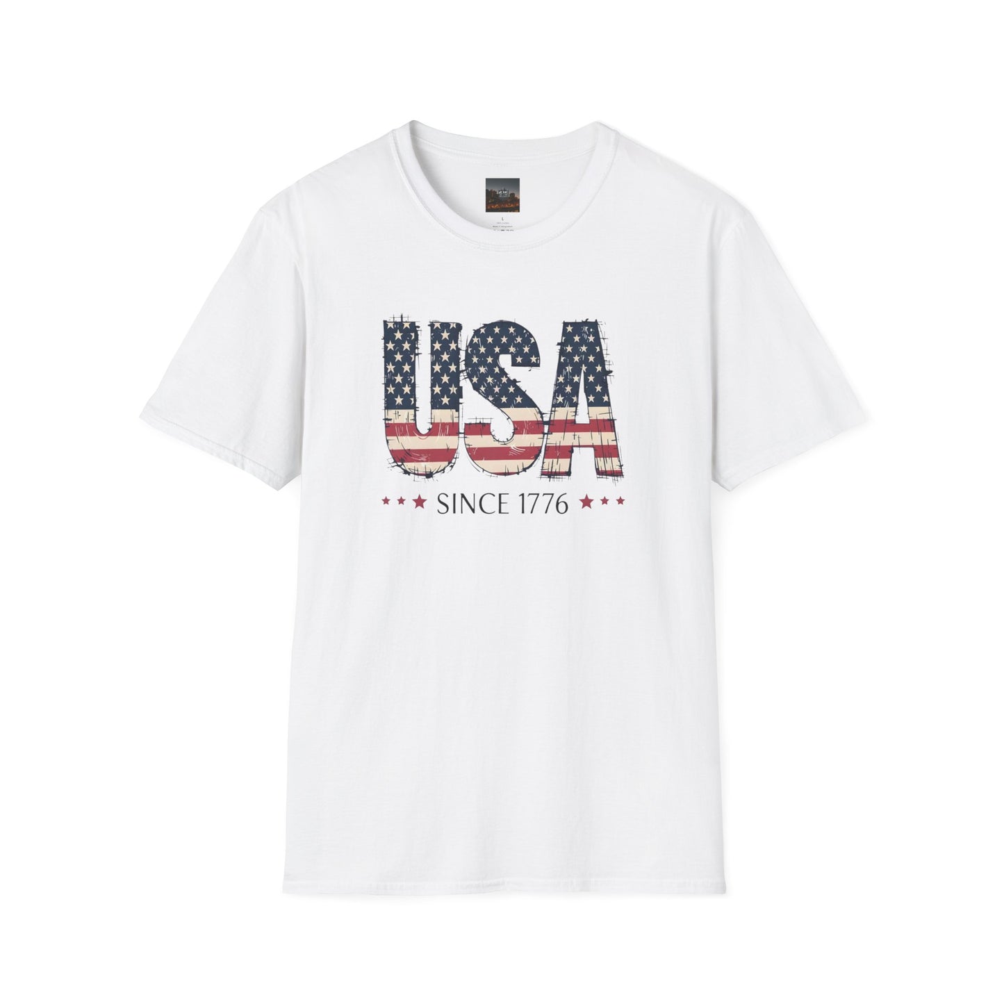 #250 USA Flag "USA Since 1776" Patriotic T-Shirt