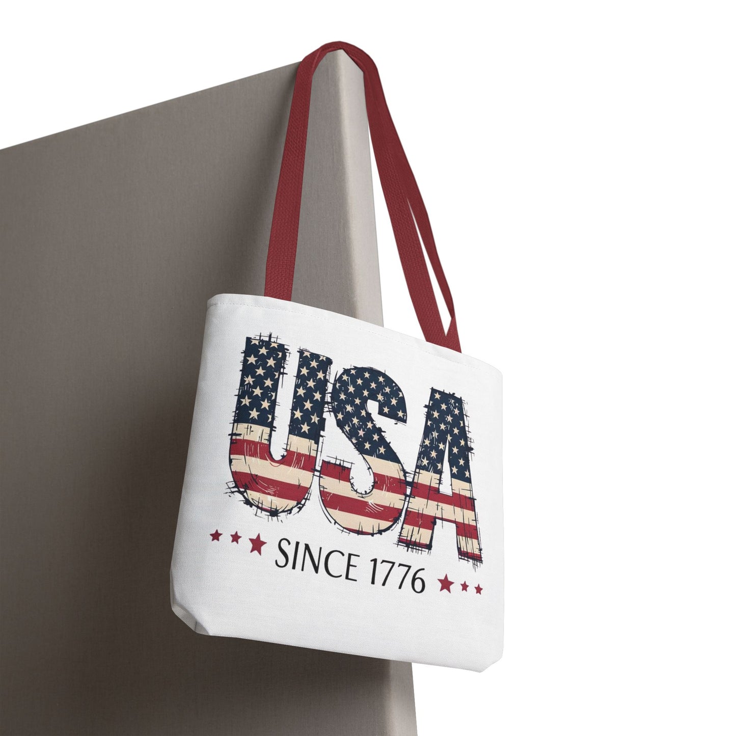 #250 USA Flag "USA Since 1776" Patriotic Tote Bag