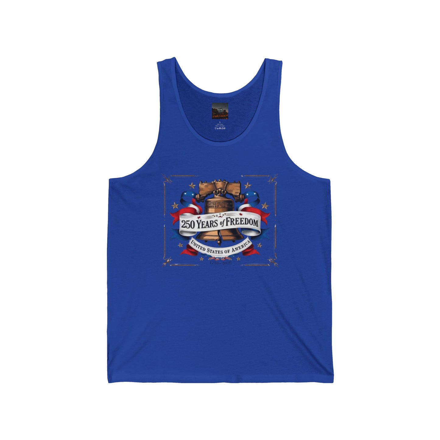 #250 250 Years of Freedom Liberty Bell Jersey Tank Top