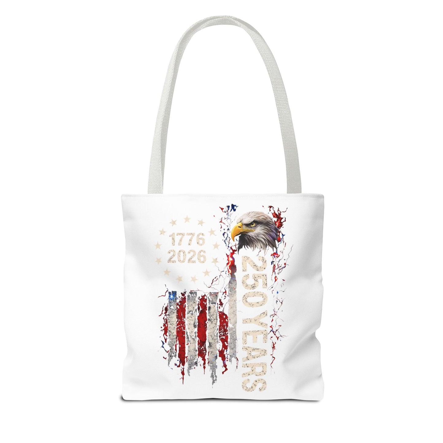 #250 1776-2026 250 Years USA Bicentennial Eagle Tote Bag