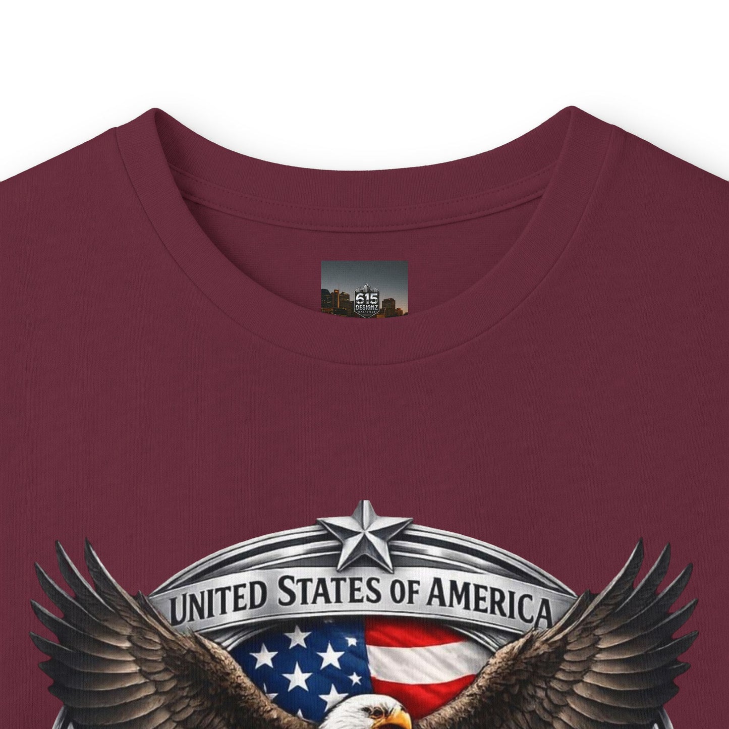 #250 Patriotic Bald Eagle 250 United States Emblem Long Sleeve Tee