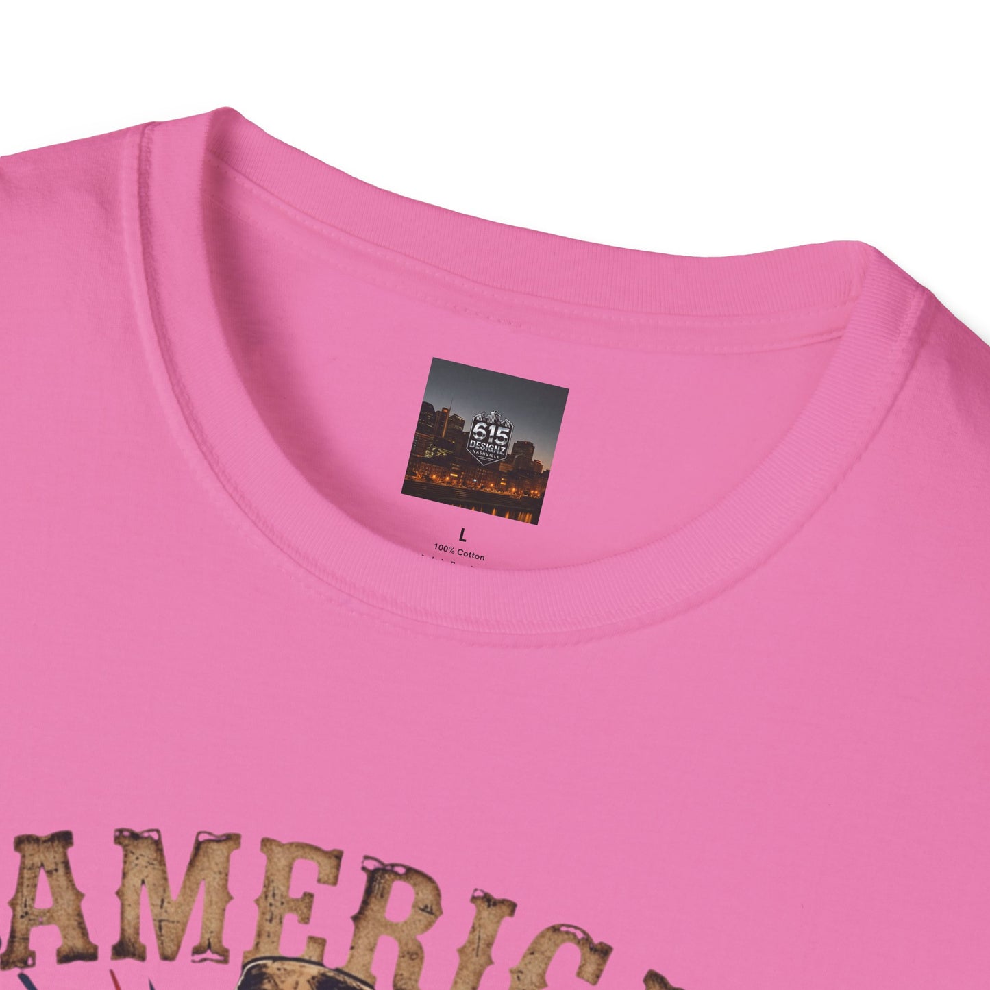 #250 America 250 Strong Patriotic Bull with American Flag T-Shirt