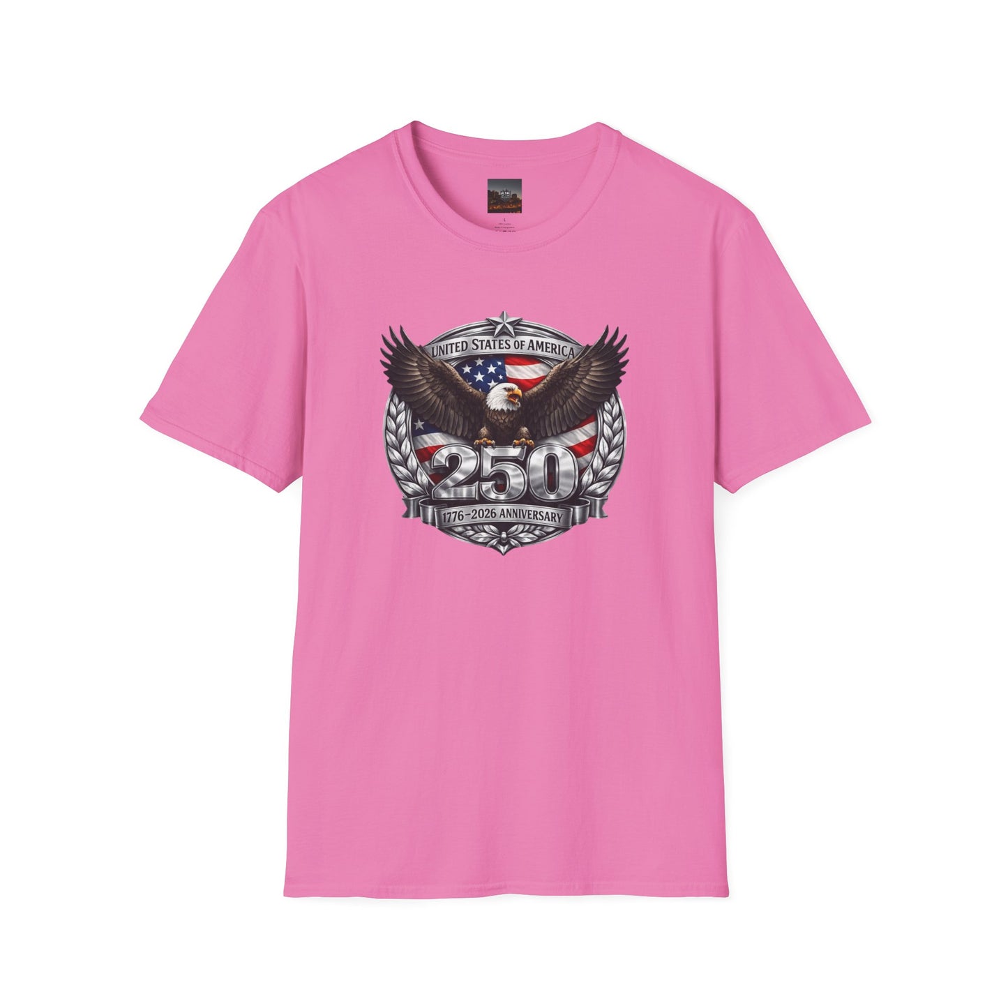 #250 Patriotic Bald Eagle 250 United States Emblem T-Shirt