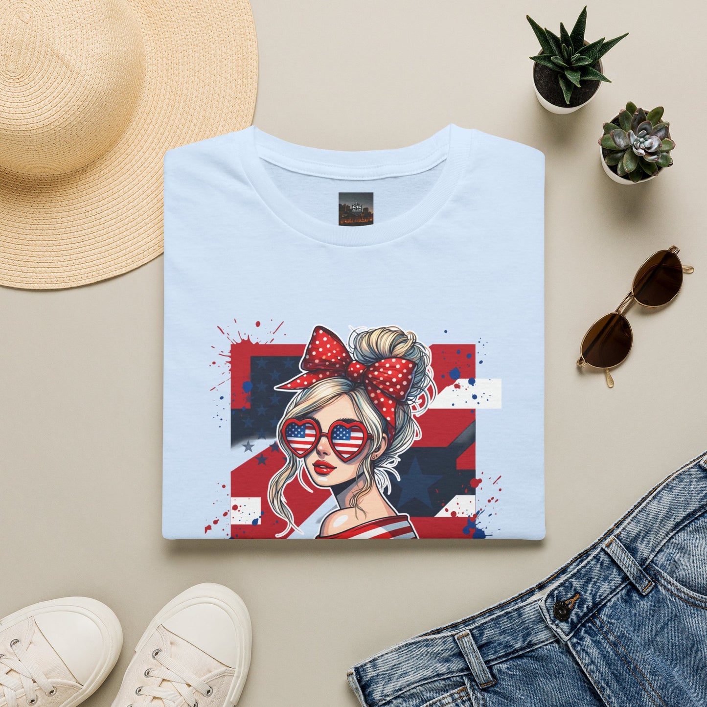 #250 All American Girl Patriotic T-Shirt
