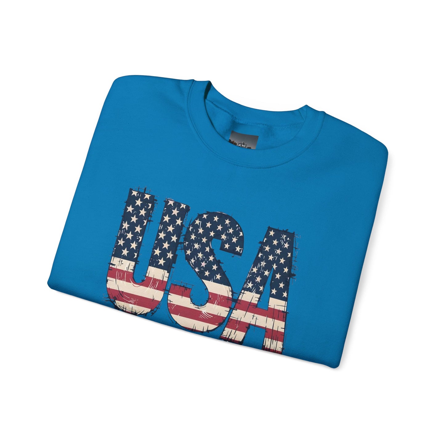 #250 USA Flag "USA Since 1776" Patriotic Crewneck Sweatshirt