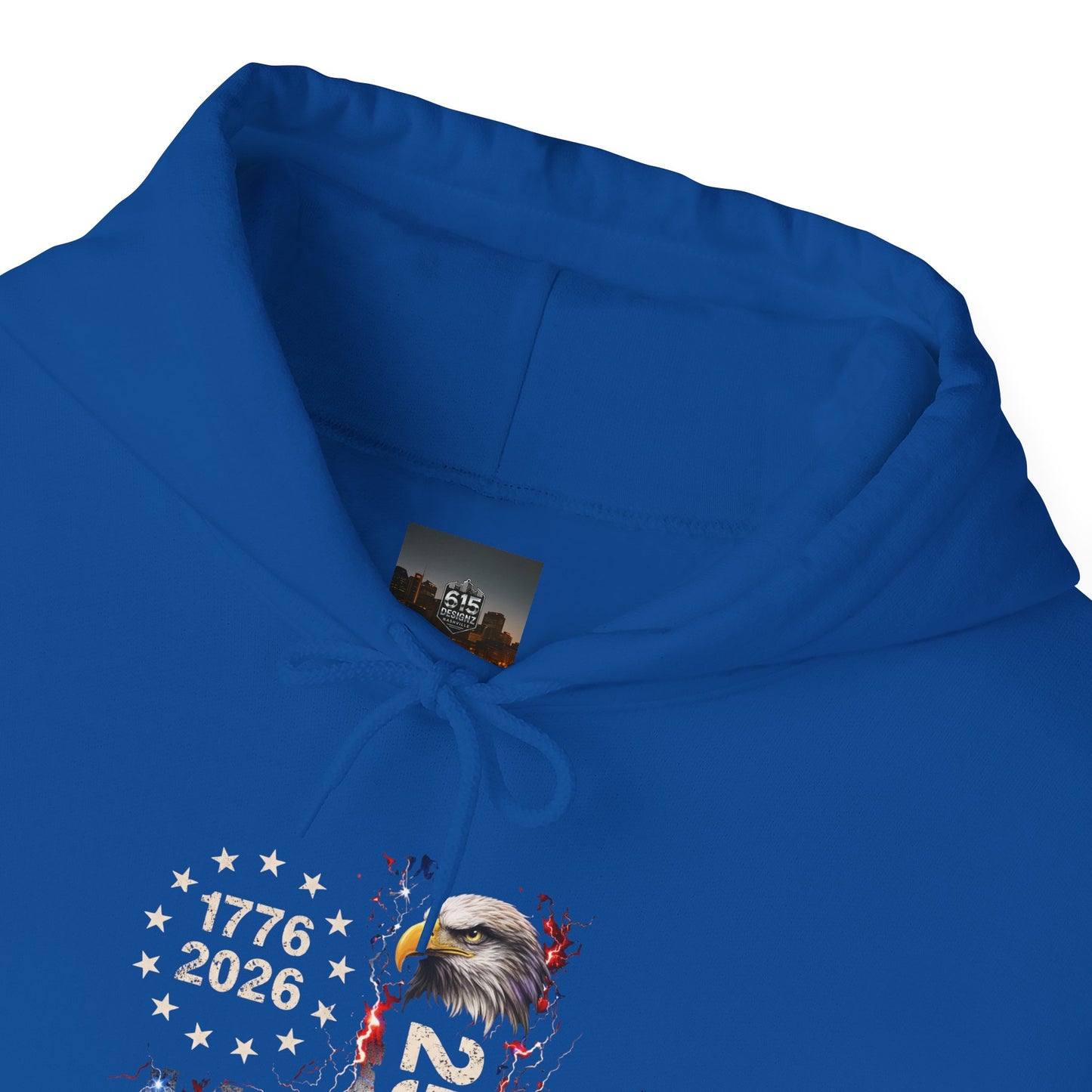 #250 1776-2026 250 Years USA Bicentennial Eagle Hoodie