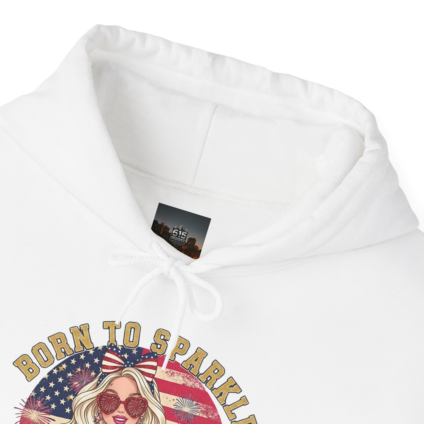 #250 "Born to Sparkle Since 1776" Patriotic Hoodie