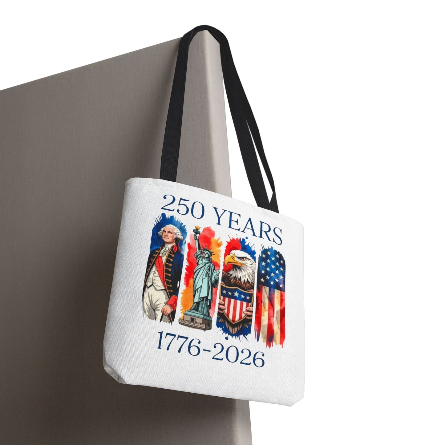 #250 250 Years American History Celebration 1776–2026 Patriotic Tote Bag