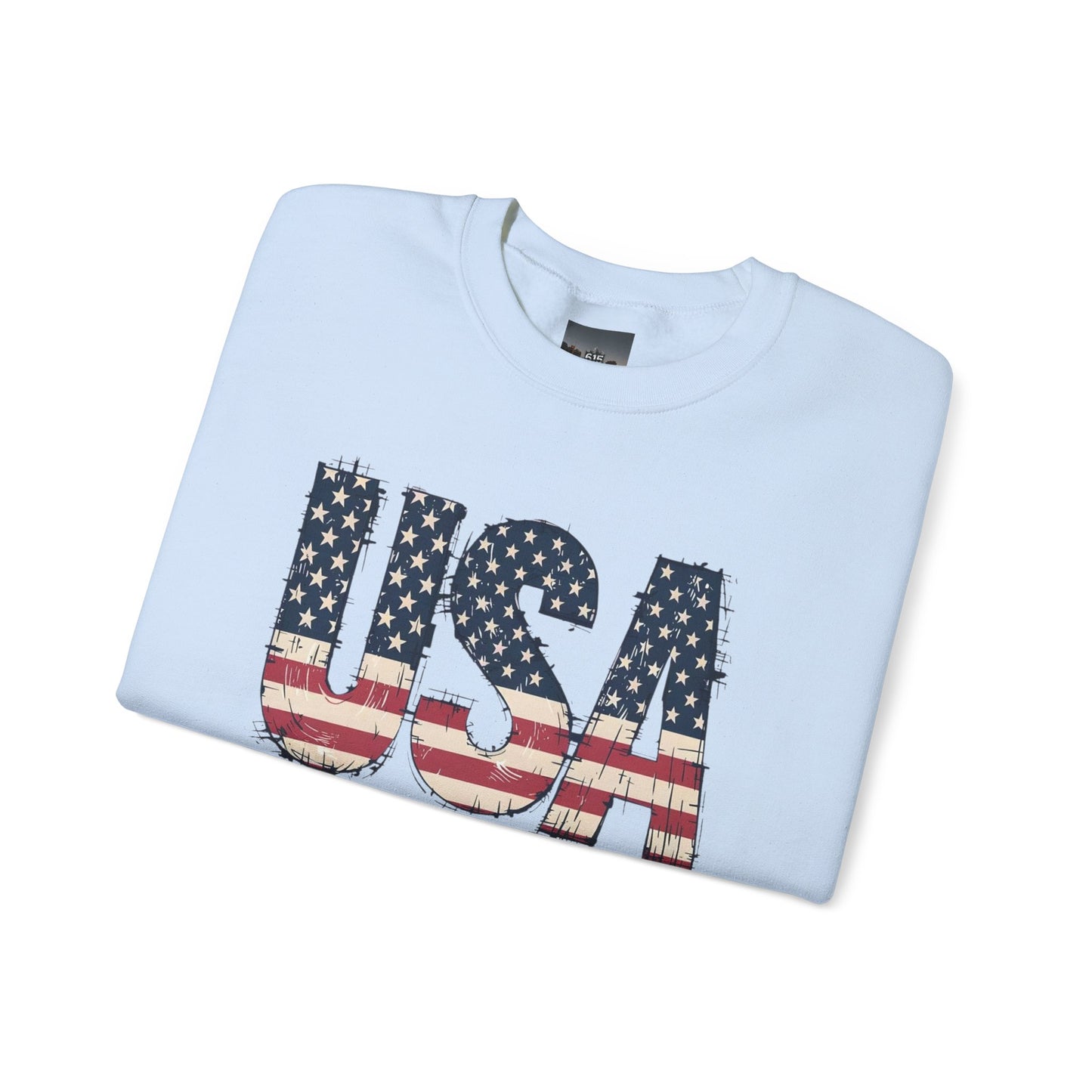 #250 USA Flag "USA Since 1776" Patriotic Crewneck Sweatshirt